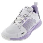 K-Swiss Women's Ultrashot Team Tennis Shoe, White/Purple Rose/Moonless Night, 8