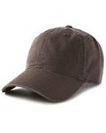 FURTALK Cotton Low Profile Baseball Cap Hat for Men Women Adjustable Dad Hat Four Seasons Classic Coffee