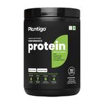 Plantigo Clean Plant Protein Powder | No Preservatives | No Banned Substances | Super Protein Blend - Pea, Brown Rice, Flax |21SuperFoods| Vegan Protein For Men, Women (Unsweetened, Unflavored - 1kg)