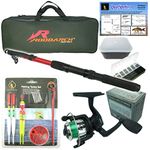 Roddarch© Junior Beginners Kids Novice Fishing Rod Reel Kit Set