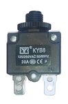 30 Amps Mini Circuit Breaker | Thermal Overload Protector AC 125/250V 30A Push Button Reset | 30Amp Load Switch, PCB Mount