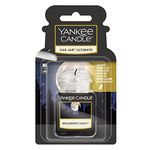 Yankee Candle Car Jar Ultimate Scented Air Freshener | Midsummer’s Night | Lasts up to 4 Weeks, Clear white