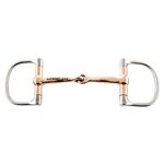 Korsteel Stainless Steel Copper Mouth Dee Ring Snaffle Bit 5.5"