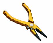 P-Line Adaro Aluminum Pliers (7.5-Inch, Gold)