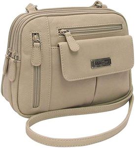 Multi Sac Zippy Triple Compartment Crossbody Bag, Chino