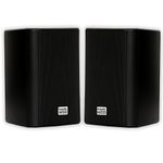 Acoustic Audio AA351B Indoor/Outdoor Speakers, Black, Set of 2