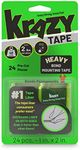 Krazy Tape Strong Bond Mounting Tape Heavy Duty, Double Sided Tape, 1" x 2" Grey Adhesive Strips (Pack of 24 Pre-Cut Pieces)