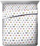 Jay Franco Minecraft Animal Patch Queen Sheet Set - 4 Piece Set Super Soft and Cozy Kid’s Bedding - Fade Resistant Microfiber Sheets (Official Minecraft Product)