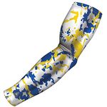 Pro-Fit Sports Compression Sleeve, Blue and Yellow, Youth Small