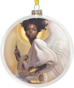 African American Expressions - Preparing to Sound The Alarm Glass Chrsitmas Ornament 4" Diameter - ORN05