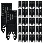 ANNTIM 100PCS Oscillating Tool Blades, Multi Tool Blades, Universal Oscillating Saw Cutter, Oscillating Saw Blades Compatible with Dewalt, Milwaukee, Makita, Ryobi, Rockwell, Bosch