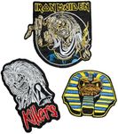 Grupo Erik Set of 3 Patches - Iron Maiden/Iron On Patches, Sew On Patches, Band Patches, Embroidery Patches, Applique Patches, Patches for Clothing, Patches for Backpacks