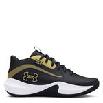 Under Armour Boys Ua Gs Lockdown 7 Basketball Trainers Black/Gold 4