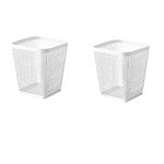 Ikea TSSP Metal, Plastic Pen Cup (White) - 2