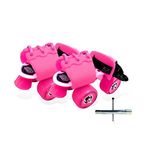 jaspo Kids G-Force Adjustable Roller Skates (Pink, Junior (Up-To 5 Years Age Groupoutdoor Wheel)