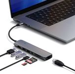 SATECHI USB C Hub 7-in-1 Slim Plus,