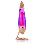 MATHMOS Neo Lava Lamp for Children and Adults in Copper - Violet/Pink