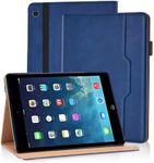 iPad Mini 5 Tablet Case 2019 7.9 Inch Premium PU Leather Adjustable Stand Tablet Case, with Hand Strap and Auto Sleep/Wake, Shockproof Soft Tpu Smart Cover for iPad Mini 1/2/3/4 Generation (Blue)