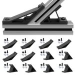 Seekliny 12pcs 4040 45/135 Degree Angle Corner Bracket 4040 Extrusion Hardware T-Slot V-Slot Accessories with Screws and Nuts for 4040 Aluminum Extrusion Connector 3D Printer Accessories Black