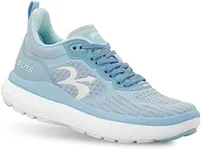 Gravity Defyer g-defy XLR8 Run Running Shoes for Women | Comfortable Orthopedic Shoes for Standing All Day | Patented VersoShock Technology | Wide Toe Box Blue/White
