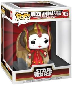 Funko Pop! Deluxe: Star Wars Episode 1 The Phantom Menace Anniversary - Padmé Amidala On Throne - Figura de Vinilo Coleccionable - Idea de Regalo- Mercancia Oficial - Juguetes para Niños y Adultos