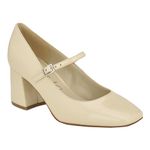 Calvin Klein Women's Jatlee Pump, Ivory Patent 110, 9