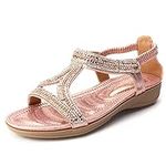 Odema Women's Glitter Sandals Flats