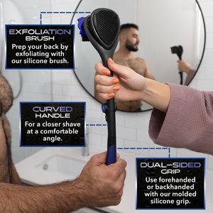 BakBlade 3.0 Back Shaver – Wet or Dry Body Hair Removal for Men