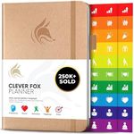Clever Fox Planner – Undated Weekly & Monthly Planner to Increase Productivity, Time Management and Hit Your Goals – Organizer, Gratitude Journal – Start Anytime, A5, Lasts 1 Year, Pearl (Weekly)