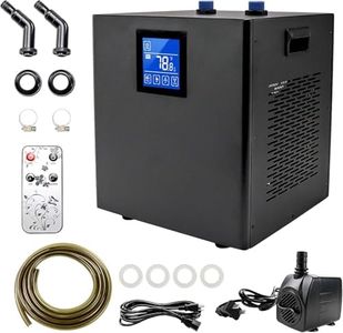 iMeshbean Aquarium Chiller 79 Gal, 1/3 HP Active Aqua Chiller for Axolotl, Fish Tank Chiller, Hydroponic Cooling System, Aquarium Cooler with LED Display, Pipe, Water Pump, Remote Control