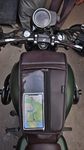 Sahara Seats Highness CB350 /CB 350 RS Tank Cover with Mobile Holder (Brown)