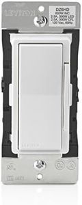 Leviton DZ6HD-1BZ Decora Smart 600W Dimmer with Z-Wave Technology, White/Light Almond, Repeater/Range Extender