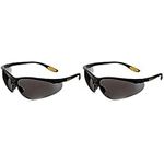 DeWalt Reinforcer Smoke Ploycarbon Safety Glasses - Black/Smoke, One Size