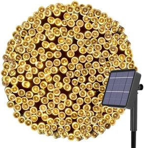 Kolpop Solar Fairy Lights Outdoor, 24M/79ft 240 LED Solar Powered Garden Lights Outside 8 Modes Waterproof Solar String Lights for Trees Patio Fence Wedding Party Christmas Decor (Warm White)