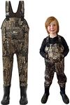 8 Fans Kids Chest Waders with Boots,Neoprene Waterproof Youth Waders Insulated Toddler Hunting & Fishing Waders for Kids Boys Girls Size 6/7