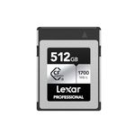 Lexar 512GB Professional Silver SE CFexpress Type B Memory Card, for Photographers, Videographers, Up to 1700/1250 MB/s, 8K Video (LCXEXSE512G-RNENU)