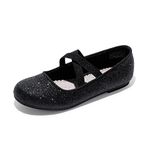 DREAM PAIRS Girls Ballerina Dress Shoes Mary Jane Flats,Size 9 Toddler,Black,Angie-2