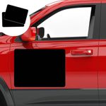 ANOER 2 Pack Blank Car Door Magnet Sticker, Rounded Corners Magnetic Vehicle Sign, Perfect Magnet for Car to DIY Advertise Business and Cover Company Logo, Personalized Magnet Decal, 24x18 inch Black