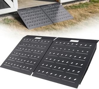 VNN 29" x 48" Shed Ramps - Velvet Black Loading Ramp for Riding Mower, 2 Pack Ramps for Sheds,1800 LB Capacity Alloy Loading Dock Ramp for Garages, Barns