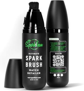 SPARKLEAN Ultimate SparkBrush Watch Cleaner - Ultra-Fine Bristles Removes Dirt & Grime from Stainless Steel, Diamonds, Band Links, Watch Cleaning Kit, Gentle on Metal