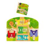 Battat Education - Knock-Knock Who’s Inside - Lock and Key Toy - Montessori Busy Board - Toddler Busy Board - Activity Board, 3 Years +