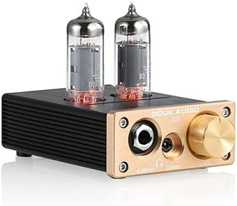 Douk Audio U10 Mini Tube Headphone Amplifier, HIFI Stereo Valve Preamp for Home Active Speaker, with RCA AUX Jacks