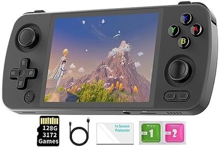 Voacle RG405M Retro Handheld Game Console , Aluminum Alloy CNC Android 12 System Support Google Play 4.0 Inch IPS Touch Screen with 128G TF Card 3172 Games (Black)