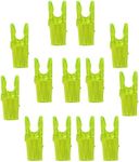 UP100 50 Pcs Arrow nocks for OD 3.2mm Pin Nock L Size for Archery Arrow Nock (Yellow)