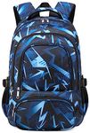 BLUEFAIRY Kids Backpack for Boys and Girls Elementary Middle School Bags Back to School Bookbags, Aegean Blue, One Size, Classic