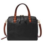 Fossil womens ZB7257 Rachel Satchel Handbag black Size: One Size