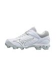 Mizuno Women's 9-Spike Advanced Finch Elite 3 Fastpitch Cleat Softball Shoe, White/White, 11.5 B US