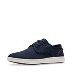 Steve Madden Men's Fenta Sneaker, Navy Canvas, 10.5