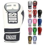 Ringside Apex Bag Gloves, White/Black, Small/Medium