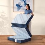 Livpure Smart Tri-Fold Mattress | Foldable Bed | Guest Bed | Travel | Camping | Portable | Single | 72X30X4 Inches